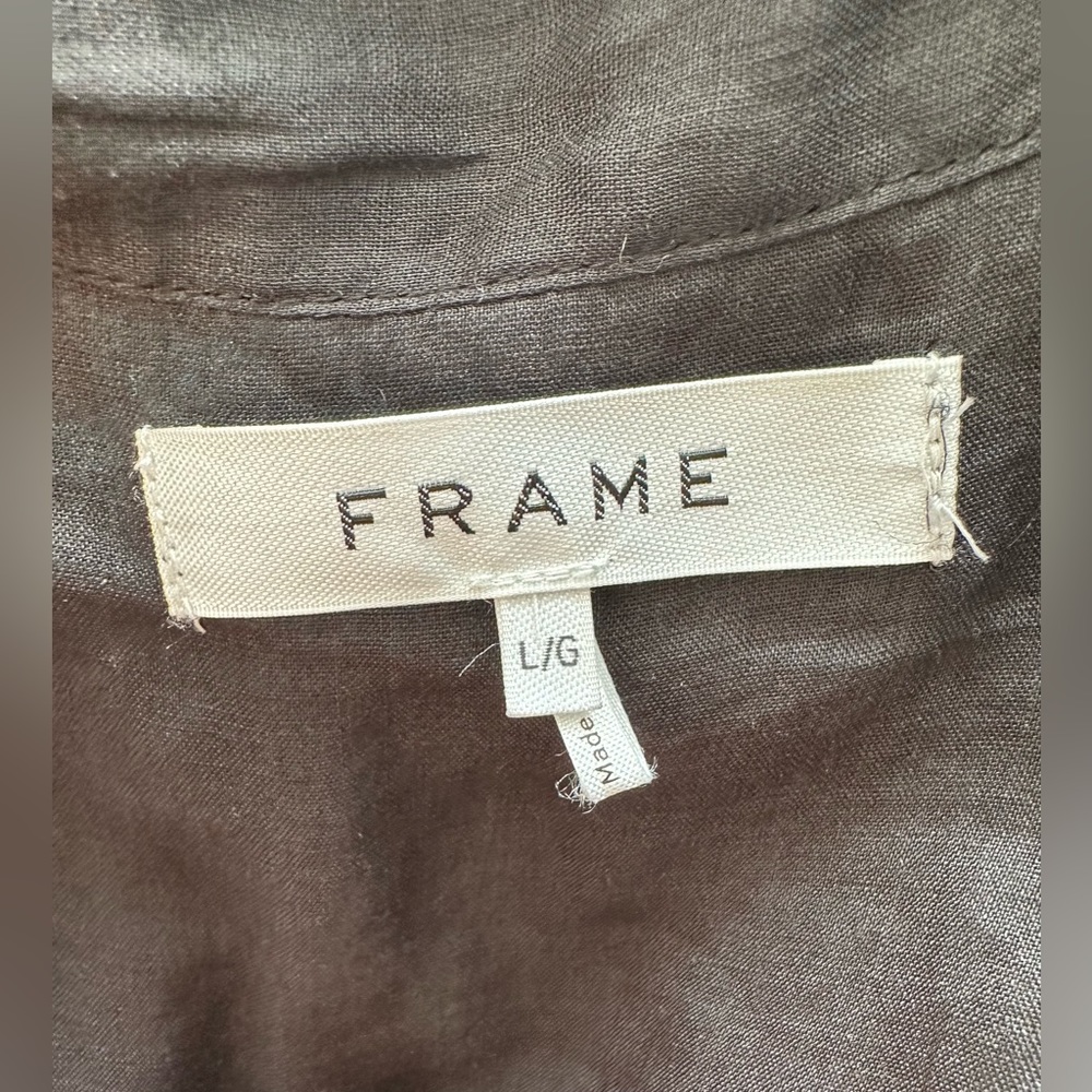 Frame Linen Eyelet Mini Dress NWOT - Picture 9 of 9